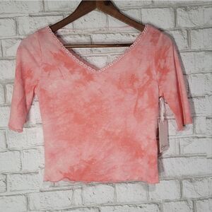 NWT Candies tye-dye crop top